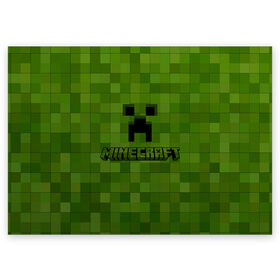 Поздравительная открытка с принтом Minecraft в городе Новоалтайск, 100% бумага | плотность бумаги 280 г/м2, матовая, на обратной стороне линовка и место для марки
 | minecraft | блок | игра | майнкрафт | победитель | приключения