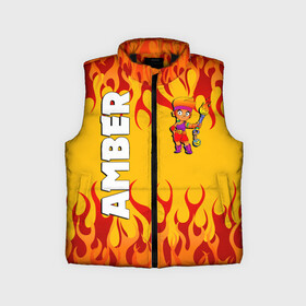 Детский жилет утепленный 3D с принтом Brawl Stars   Amber в городе Новоалтайск,  |  | amber | brawl amber | brawl fire girl | brawl stars | brawl stars amber | brawl stars logo | brawl новый герой | brawler | new brawler | бравл стар эмбер | бравл старс | бравл эмбер | эмбер