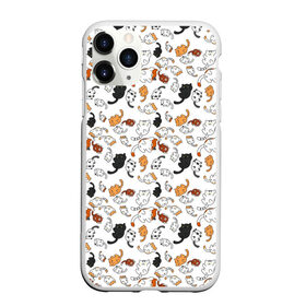 Чехол для iPhone 11 Pro Max матовый с принтом КОТИКИ в городе Новоалтайск, Силикон |  | cat | pussy | детские | домашние | животные | кис кис | котики | коты | котэ | кошки | милашки | рисунки | текстуры