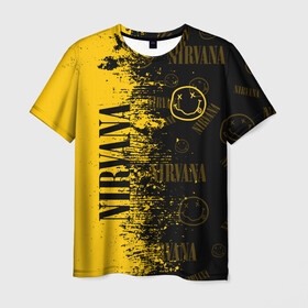 Мужская футболка 3D с принтом Nirvana. в городе Новоалтайск, 100% полиэфир | прямой крой, круглый вырез горловины, длина до линии бедер | music | nirvana | rock | smile | американская рок группа | гранж | известные личности | крист новоселич | курт кобейн | музыка | музыканты | нирвана | панк рок | певцы | рок | смайл | хард рок | хэви металл
