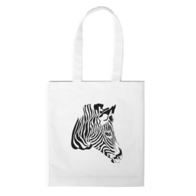 Сумка 3D повседневная с принтом Zebra в городе Новоалтайск, 100% полиэстер | Плотность: 200 г/м2; Размер: 34×35 см; Высота лямок: 30 см | africa | black | savanna | stripe | white | zebra | африка | белый | зебра | полоска | саванна | черный
