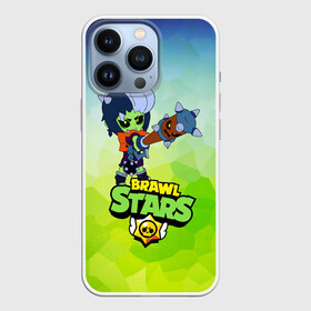 Чехол для iPhone 13 Pro с принтом Brawl Stars Zombibi в городе Новоалтайск,  |  | Тематика изображения на принте: bibi | crow | halloween | leon | logo game | nita | sandy | zombie | биби | бравл старс | бравлер | браво | герои | девочкам | детям | зомби | зомбиби | леон | логотипы игр | мальчикам | монстр | нечисть | сенди | хеллоуин | хэллоуин |