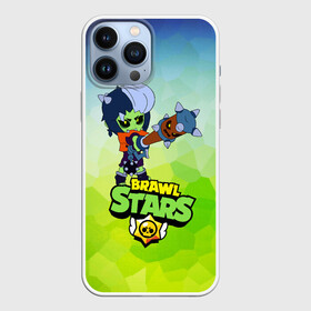 Чехол для iPhone 13 Pro Max с принтом Brawl Stars Zombibi в городе Новоалтайск,  |  | Тематика изображения на принте: bibi | crow | halloween | leon | logo game | nita | sandy | zombie | биби | бравл старс | бравлер | браво | герои | девочкам | детям | зомби | зомбиби | леон | логотипы игр | мальчикам | монстр | нечисть | сенди | хеллоуин | хэллоуин |