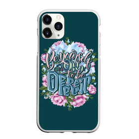 Чехол для iPhone 11 Pro Max матовый с принтом Леттеринг. Its Ok to be different в городе Новоалтайск, Силикон |  | Тематика изображения на принте: be yourself | calligraphy | different | english | its ok | lettering | ok. | to be | будь собой | быть | други | каллиграфия | лед | леттеринг | листья | надпись | нормально | ок | осколки | растения | розовый | слова | слоган | цв