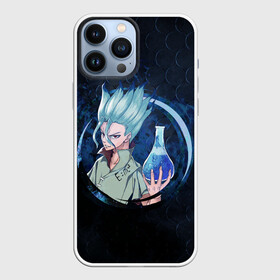Чехол для iPhone 13 Pro Max с принтом Сэнку Исигами с колбой в городе Новоалтайск,  |  | Тематика изображения на принте: dr. stone | ishigami | senkuu | доктор стоун | ишигами | сенку | сэнку исигами