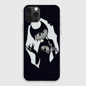 Чехол для iPhone 12 Pro Max с принтом Bendy And The Ink Machine в городе Новоалтайск, Силикон |  | bendy | bendy and the ink machine | бенди | бени | бенни | бэнди | детская | детям | игра | капли | компьютерная игра | краска | машина | подтеки | ужастик | чернила | чернильная