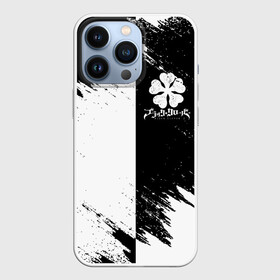 Чехол для iPhone 13 Pro с принтом Черный Клевер инверсированный фон в городе Новоалтайск,  |  | asta | black bull | black clover | bull | clover | аста | бык | клевер | чёрный бык | чёрный клевер