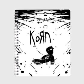 Тетрадь с принтом korn в городе Новоалтайск, 100% бумага | 48 листов, плотность листов — 60 г/м2, плотность картонной обложки — 250 г/м2. Листы скреплены сбоку удобной пружинной спиралью. Уголки страниц и обложки скругленные. Цвет линий — светло-серый
 | acoustic | blind | coming undone | download | falling away from me | freak on a leash | korn | lyrics | music | narcissistic cannibal | official | official video | twisted transistor | vevo | word up | группа слипнот | коян | рок