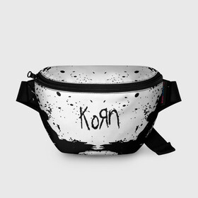Поясная сумка 3D с принтом korn в городе Новоалтайск, 100% полиэстер | плотная ткань, ремень с регулируемой длиной, внутри несколько карманов для мелочей, основное отделение и карман с обратной стороны сумки застегиваются на молнию | acoustic | blind | coming undone | download | falling away from me | freak on a leash | korn | lyrics | music | narcissistic cannibal | official | official video | twisted transistor | vevo | word up | группа слипнот | коян | рок