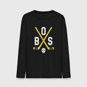 Мужской лонгслив хлопок с принтом Boston Bruins в городе Новоалтайск, 100% хлопок |  | boston | boston bruins | bruins | hockey | nhl | usa | бостон | бостон брюинз | нхл | спорт | сша | хоккей | шайба