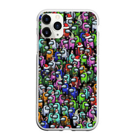 Чехол для iPhone 11 Pro Max матовый с принтом Among Us С Новым Годом! в городе Новоалтайск, Силикон |  | among us | christmas | hat | амонг ас | инопланетяне | новогодний | паттерн | рождество | толпа | шапка | шляпа