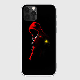 Чехол для iPhone 12 Pro Max с принтом RED MAN в городе Новоалтайск, Силикон |  | контраст | наушники | необычное | неон | прикольное | смайл
