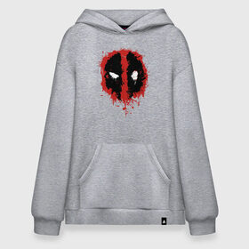 Худи SuperOversize хлопок с принтом Deadpool logo в городе Новоалтайск, 70% хлопок, 30% полиэстер, мягкий начес внутри | карман-кенгуру, эластичная резинка на манжетах и по нижней кромке, двухслойный капюшон
 | deadpool | logo | marvel | mutant | vdshardan | wade wilson | болтливый наемник | вэйд вилсон | дадпул | дедпул | дэдпул | дэтпул | комиксы | логотип | марвел | мутант | супергерой | уэйд уилсон