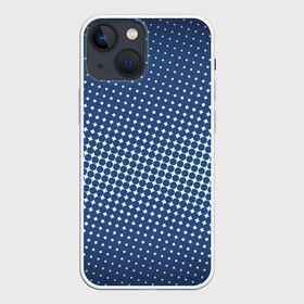 Чехол для iPhone 13 mini с принтом Хаотичный горошек в городе Новоалтайск,  |  | белые круги | белые точки | белый горошек | вгорошек | горох | горошек | круг | круги | мозайка | пиксели | точка | точки