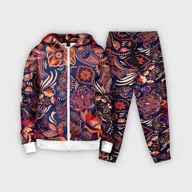 Детский костюм 3D с принтом Ornament в городе Новоалтайск,  |  | branches | colorful | flowers | leaves | ornament | pattern | ветки | листья | орнамент | разноцветный | узор | цветы