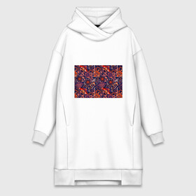Платье-худи хлопок с принтом Ornament в городе Новоалтайск,  |  | branches | colorful | flowers | leaves | ornament | pattern | ветки | листья | орнамент | разноцветный | узор | цветы