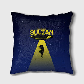 Подушка 3D с принтом Sultan в городе Новоалтайск, наволочка – 100% полиэстер, наполнитель – холлофайбер (легкий наполнитель, не вызывает аллергию). | состоит из подушки и наволочки. Наволочка на молнии, легко снимается для стирки | bab | rap | sqwoz | sqwoz bab | ауф | ой | реп | репер | рэп | рэпер | сквоз баб | сквозь баб | хип хоп