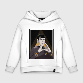 Детское худи Oversize хлопок с принтом Spock (Z) в городе Новоалтайск, френч-терри — 70% хлопок, 30% полиэстер. Мягкий теплый начес внутри —100% хлопок | боковые карманы, эластичные манжеты и нижняя кромка, капюшон на магнитной кнопке | dj spock | lower decks | spock | star trek | star trek lower decks | бейджик | джек рэнсом | звездный путь | лейтенант шаз | спок | телесериал | шаз | энсин беккет | энсин брэд | энсин брэд боймлер | энсин тэнди
