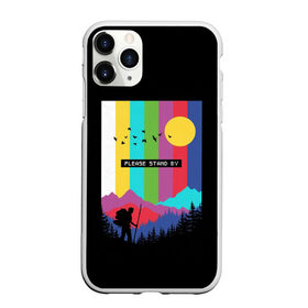 Чехол для iPhone 11 Pro Max матовый с принтом ПОЖАЛУЙСТА, ПОДОЖДИТЕ в городе Новоалтайск, Силикон |  | Тематика изображения на принте: горы | прикольная надпись | путешествие | солнце