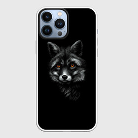 Чехол для iPhone 13 Pro Max с принтом Лиса в городе Новоалтайск,  |  | голова лисы | животные | звери | лиса | лисы | черный лис