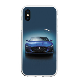Чехол для iPhone XS Max матовый с принтом Jaguar в городе Новоалтайск, Силикон | Область печати: задняя сторона чехла, без боковых панелей | Тематика изображения на принте: car | jaguar | power | predator | автомобиль | мощь | хищник | ягуар