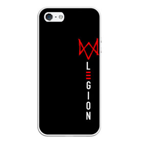 Чехол для iPhone 5/5S матовый с принтом Watch Dogs Legion в городе Новоалтайск, Силикон | Область печати: задняя сторона чехла, без боковых панелей | dedsec | dogs | game | legion | ubisoft | watch | хакер | хакеры