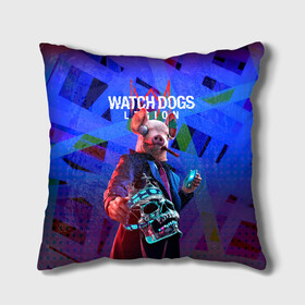 Подушка 3D с принтом Watch Dogs: Legion в городе Новоалтайск, наволочка – 100% полиэстер, наполнитель – холлофайбер (легкий наполнитель, не вызывает аллергию). | состоит из подушки и наволочки. Наволочка на молнии, легко снимается для стирки | dedsec | legion | watch dogs | watch dogs 2 | watch dogs 3 | watch dogs lgion | watch dogs: legion | вотч | вотч догс | вотч догс 3 | вотч догс легион | догз | игра вотч догз | неоновый | обложка watch dogs: legion | свинья из  watch dogs