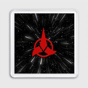 Магнит 55*55 с принтом Klingons Logo (Z) в городе Новоалтайск, Пластик | Размер: 65*65 мм; Размер печати: 55*55 мм | Тематика изображения на принте: klingon | klingons | klinzhai | star trek | startrek | азетбур | варак | гаурон | горкон | звездный путь | инопланетная цивилизация | кейлесс незабываемый | клингон | клинжай | кронос | марток | молор | рекло | сомпек