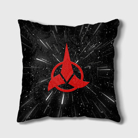 Подушка 3D с принтом Klingons Logo (Z) в городе Новоалтайск, наволочка – 100% полиэстер, наполнитель – холлофайбер (легкий наполнитель, не вызывает аллергию). | состоит из подушки и наволочки. Наволочка на молнии, легко снимается для стирки | Тематика изображения на принте: klingon | klingons | klinzhai | star trek | startrek | азетбур | варак | гаурон | горкон | звездный путь | инопланетная цивилизация | кейлесс незабываемый | клингон | клинжай | кронос | марток | молор | рекло | сомпек