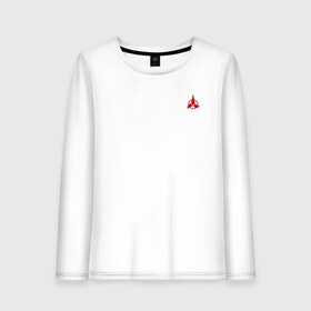 Женский лонгслив хлопок с принтом Klingons Red Logo (+спина) (Z) в городе Новоалтайск, 100% хлопок |  | klingon | klingons | klinzhai | star trek | startrek | азетбур | варак | гаурон | горкон | звездный путь | инопланетная цивилизация | кейлесс незабываемый | клингон | клинжай | кронос | марток | молор | рекло | сомпек