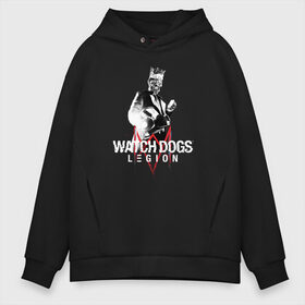 Мужское худи Oversize хлопок с принтом Watch Dogs Legion в городе Новоалтайск, френч-терри — 70% хлопок, 30% полиэстер. Мягкий теплый начес внутри —100% хлопок | боковые карманы, эластичные манжеты и нижняя кромка, капюшон на магнитной кнопке | Тематика изображения на принте: boy | ctos | dedsec | logo game | scull | skillet | watch dogs | боец | будущее | вотч догс | игра | игроман | киберпанк | корона | лазутчик | легион | логотипы игр | лондон | маркус | паркур | пацаны | ренч | скелет | сторожевые с