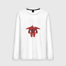 Мужской лонгслив хлопок с принтом Baymax в городе Новоалтайск, 100% хлопок |  | baymax | big hero 6 | disney | vdkimel | бэймакс | город героев 6 | дисней