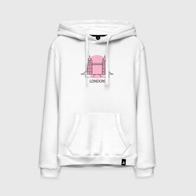 Мужская толстовка с принтом London Лондон Тауэрский мост в городе Новоалтайск, френч-терри, мягкий теплый начес внутри (100% хлопок) | карман-кенгуру, эластичные манжеты и нижняя кромка, капюшон с подкладом и шнурком | 