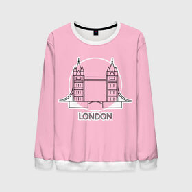 Мужской свитшот 3D с принтом Лондон London Tower bridge в городе Новоалтайск, 100% полиэстер с мягким внутренним слоем | круглый вырез горловины, мягкая резинка на манжетах и поясе, свободная посадка по фигуре | bridge | england | english | gb | london | tower | uk | английский | англия | башни | великобритания | закат | иконка | лайнарт | лондон | мост | надпись | розовый круг | слово | тауэрский | юк