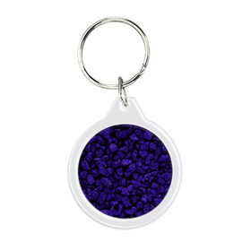 Брелок круглый с принтом Purple-$tone$ в городе Новоалтайск, пластик и полированная сталь | круглая форма, металлическое крепление в виде кольца | abstraction | forms | gravel | pebbles | purple | stones | texture | абстракция | галька | гравий | камни | текстура | фиолетовый | формы