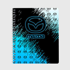 Тетрадь с принтом MAZDA в городе Новоалтайск, 100% бумага | 48 листов, плотность листов — 60 г/м2, плотность картонной обложки — 250 г/м2. Листы скреплены сбоку удобной пружинной спиралью. Уголки страниц и обложки скругленные. Цвет линий — светло-серый
 | 2020 | auto | mazda | sport | авто | автомобиль | автомобильные | бренд | мазда | марка | машины | спорт