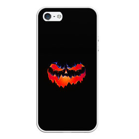 Чехол для iPhone 5/5S матовый с принтом HALLOWEEN в городе Новоалтайск, Силикон | Область печати: задняя сторона чехла, без боковых панелей | злая тыква | подарок на хэллоуин | тыква светящаяся | хэллоуин