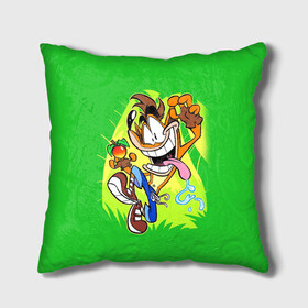 Подушка 3D с принтом CRASH BANDICOOT в городе Новоалтайск, наволочка – 100% полиэстер, наполнитель – холлофайбер (легкий наполнитель, не вызывает аллергию). | состоит из подушки и наволочки. Наволочка на молнии, легко снимается для стирки | Тематика изображения на принте: crash bandicoot | детская игра | детям | джунгли | игра | компьютерная игра | краш | краш бандикут | крэш | крэш бандикут | лиса | ребенку | рыжая лиса