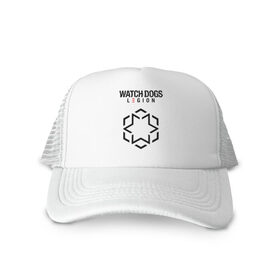 Кепка тракер с сеткой с принтом Футурологи Watch Dogs Legion в городе Новоалтайск, трикотажное полотно; задняя часть — сетка | длинный козырек, универсальный размер, пластиковая застежка | action | action adventure | game watch dogs | legion | watch dogs | watch dogs legion | ватч догз легион | ватч догс | знак футурологи | игра watch dogs | клан | кланы | легион | лого | логотип | логотип watch dogs | лондон | надпись | футу