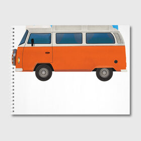 Альбом для рисования с принтом Volkswagen t1 в городе Новоалтайск, 100% бумага
 | матовая бумага, плотность 200 мг. | Тематика изображения на принте: t1 | volkswagent1 | автобус | иллюстрация | машина | микроавтобус | ретро