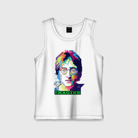 Детская майка хлопок с принтом John Lennon Imagine в городе Новоалтайск,  |  | beatles | imagine | john | lennon | the beatles | битлз | битлы | группа | джон | купить | леннон | леннона | очки | рок н ролл | с группы | хиппи