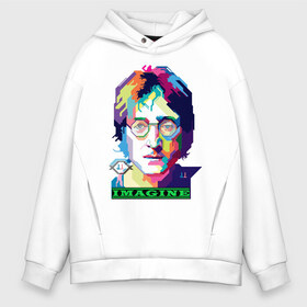 Мужское худи Oversize хлопок с принтом John Lennon Imagine в городе Новоалтайск, френч-терри — 70% хлопок, 30% полиэстер. Мягкий теплый начес внутри —100% хлопок | боковые карманы, эластичные манжеты и нижняя кромка, капюшон на магнитной кнопке | beatles | imagine | john | lennon | the beatles | битлз | битлы | группа | джон | купить | леннон | леннона | очки | рок н ролл | с группы | хиппи