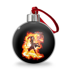 Ёлочный шар с принтом Атака на титанов в городе Новоалтайск, Пластик | Диаметр: 77 мм | anime | attack on titan | аниме | армин арлерт | атак он титан | атака на титанов | атака титанов | великаны | гарнизон | колоссальный | леви | легион разведки | лого | манга | микаса аккерман | разведкорпус