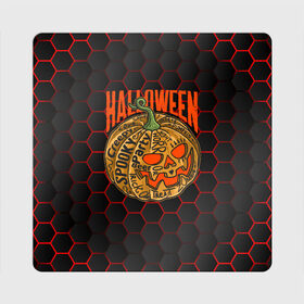 Магнит виниловый Квадрат с принтом Halloween в городе Новоалтайск, полимерный материал с магнитным слоем | размер 9*9 см, закругленные углы | blood | diablo | haloween | horror | дьявол | зомби | кости | кровь | мозги | мясо | страшилка | ужасы | хеллоуин | хелоуин