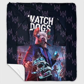 Плед с рукавами с принтом Watch Dogs Legion в городе Новоалтайск, 100% полиэстер | Закругленные углы, все края обработаны. Ткань не мнется и не растягивается. Размер 170*145 | 