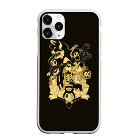 Чехол для iPhone 11 Pro Max матовый с принтом Bendy And The Ink Machine в городе Новоалтайск, Силикон |  | bendy | bendy and the ink machine | бенди | бени | бенни | бэнди | детская | детям | игра | капли | компьютерная игра | краска | машина | подтеки | ужастик | чернила | чернильная