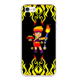 Чехол для iPhone 5/5S матовый с принтом Brawl Stars Amber в городе Новоалтайск, Силикон | Область печати: задняя сторона чехла, без боковых панелей | Тематика изображения на принте: amber | crow | leon | logo game | nita | sandy | spike | surge | амбер | бравл старс | бравлер | браво | герои | девочкам | детям | легендарный | леон | логотипы игр | мальчикам | огненный | огонь | пламя | сенди | спраут | чер