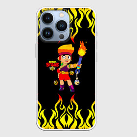 Чехол для iPhone 13 Pro с принтом Brawl Stars Amber в городе Новоалтайск,  |  | Тематика изображения на принте: amber | crow | leon | logo game | nita | sandy | spike | surge | амбер | бравл старс | бравлер | браво | герои | девочкам | детям | легендарный | леон | логотипы игр | мальчикам | огненный | огонь | пламя | сенди | спраут | чер