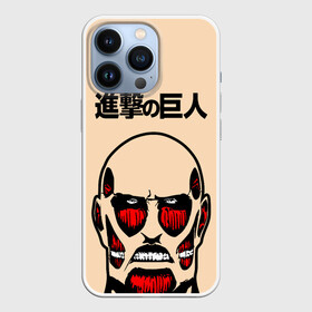 Чехол для iPhone 13 Pro с принтом Безкожный Титан. ATTACK ON TITAN в городе Новоалтайск,  |  | anime | attack on titan | аниме | армин арлерт | атак он титан | атака на титанов | атака титанов | великаны | гарнизон | колоссальный | леви | легион разведки | лого | манга | микаса аккерман | разведкорпус