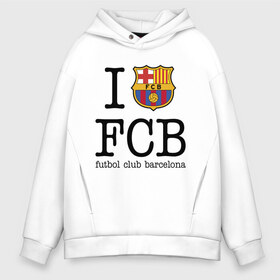 Мужское худи Oversize хлопок с принтом Barcelona FC в городе Новоалтайск, френч-терри — 70% хлопок, 30% полиэстер. Мягкий теплый начес внутри —100% хлопок | боковые карманы, эластичные манжеты и нижняя кромка, капюшон на магнитной кнопке | barca | barcelona | club | fc | leo messi | soccer | spanish | барса | барселона | испанский | клуб | лео месси | фк | футбол | футбольный